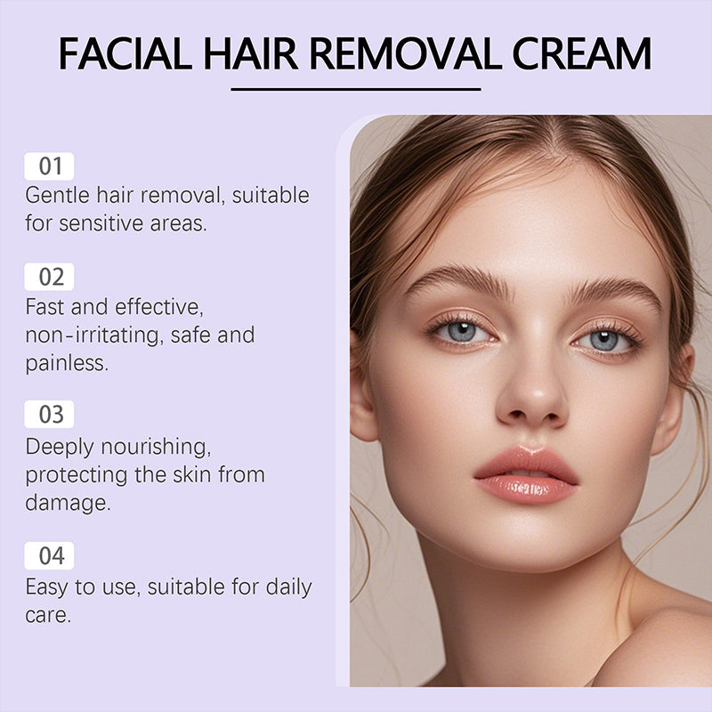 🌸💐Sanfte & schmerzfreie Creme zur Haarentfernung im Gesicht