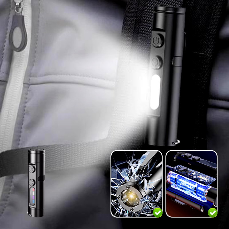 Wiederaufladbare & magnetische Mini-Taschenlampen-Schlüsselanhänger