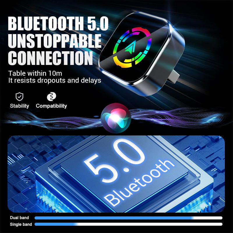 2-in-1 Drahtloser Adapter für iPhone & Android Auto