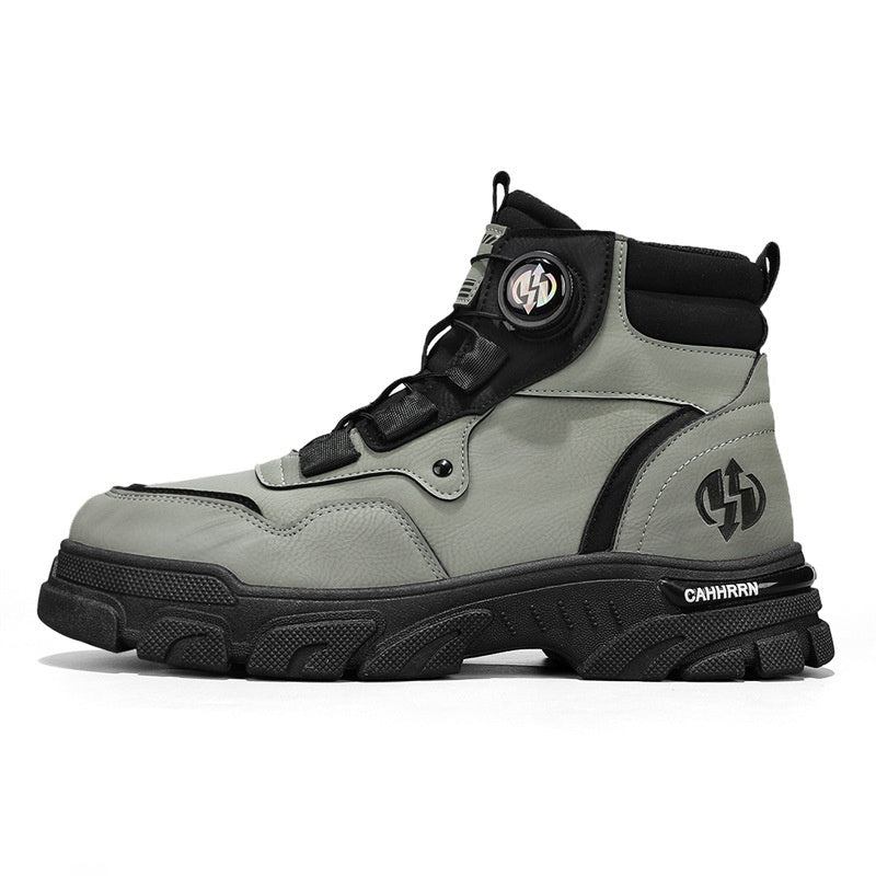 ⏳Zeitlich begrenztes Sonderangebot⏰Arbeitsschuhe für Herren im Freien mit drehbarer Schnalle (wasserdicht, rutschfest, bequem und atmungsaktiv)