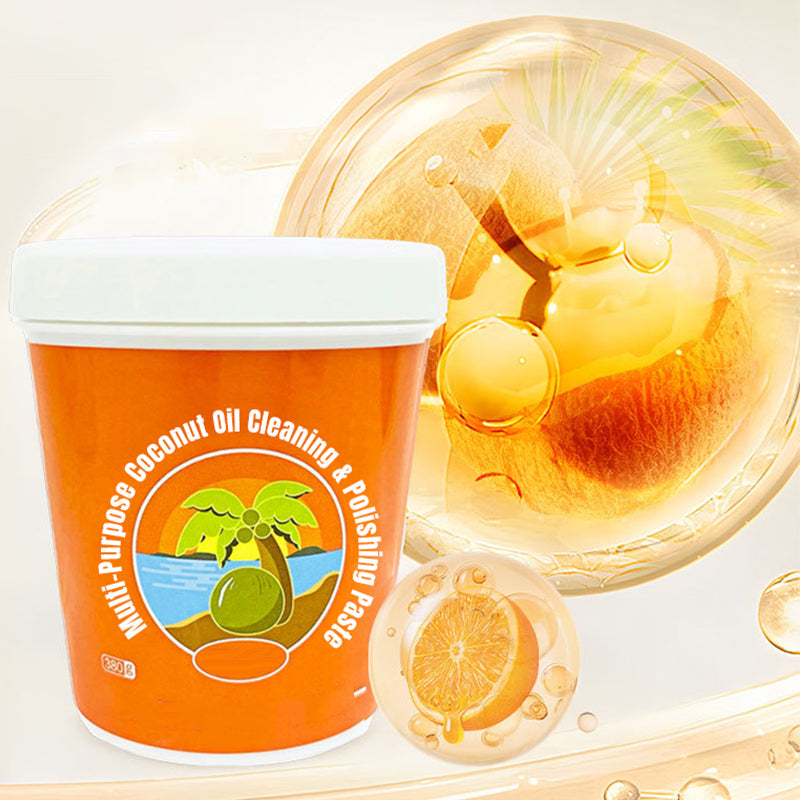 🔥Heißer Verkauf 50% Rabatt🔥Mehrzweck-Kokosnussöl-Reinigungs- und Polierpaste