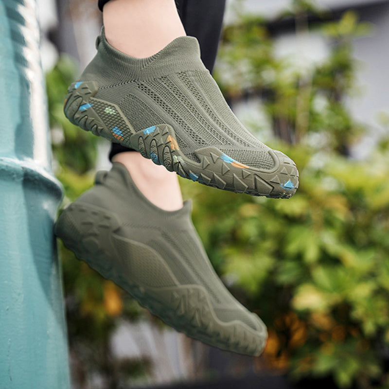 Atmungsaktive Slip-On-Sneaker aus Mesh für Herren