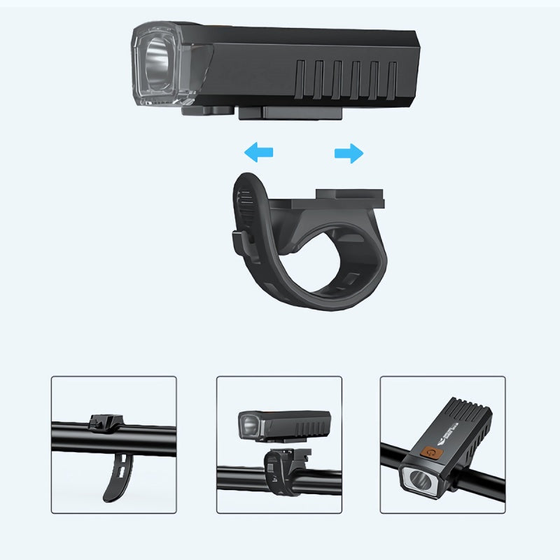 🔦🚲Wasserdichtes, wiederaufladbares LED-Fahrradlicht mit Clip✨