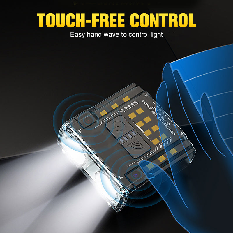 Hochleistungsfähige, abnehmbare, tragbare Doppelstrahl-Stirnlampe mit Ladekoffer