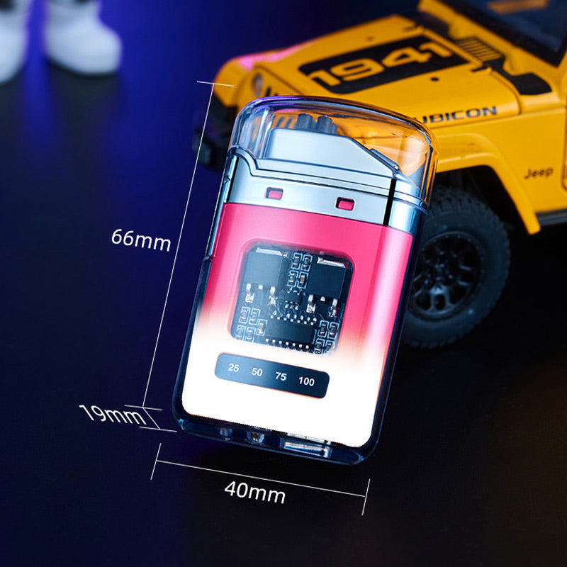 🔥⚡Wiederaufladbares, windfestes Feuerzeug mit Digitalanzeige und Pulsfunktion