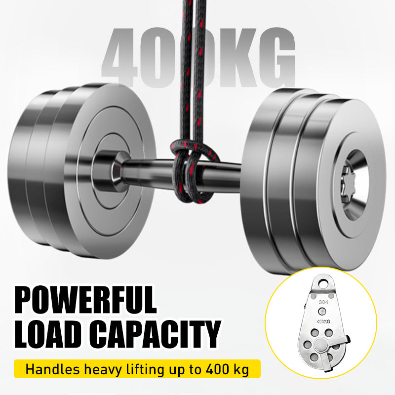 Schwerlast-Flaschenzugsystem-Kit mit Karabinerhaken