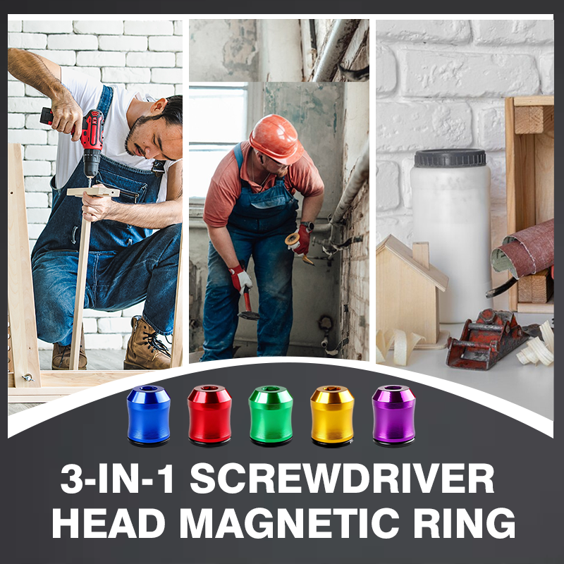 🛠️3-in-1 Schraubendreherkopf Magnetring🪛